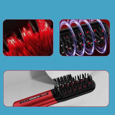 650nm LLLT Laser Hair Grow Comb  Laser red light EMS microcurrent+Vibration