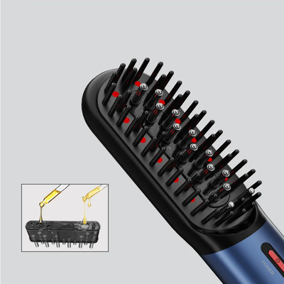 650nm LLLT Laser Hair Grow Comb  Laser red light EMS microcurrent+Vibration