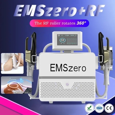 2025 최신 전문 2 in 1 ems 몸 조각 내부 공 롤러 림프 배수 전자 자석 ems 체력 기계